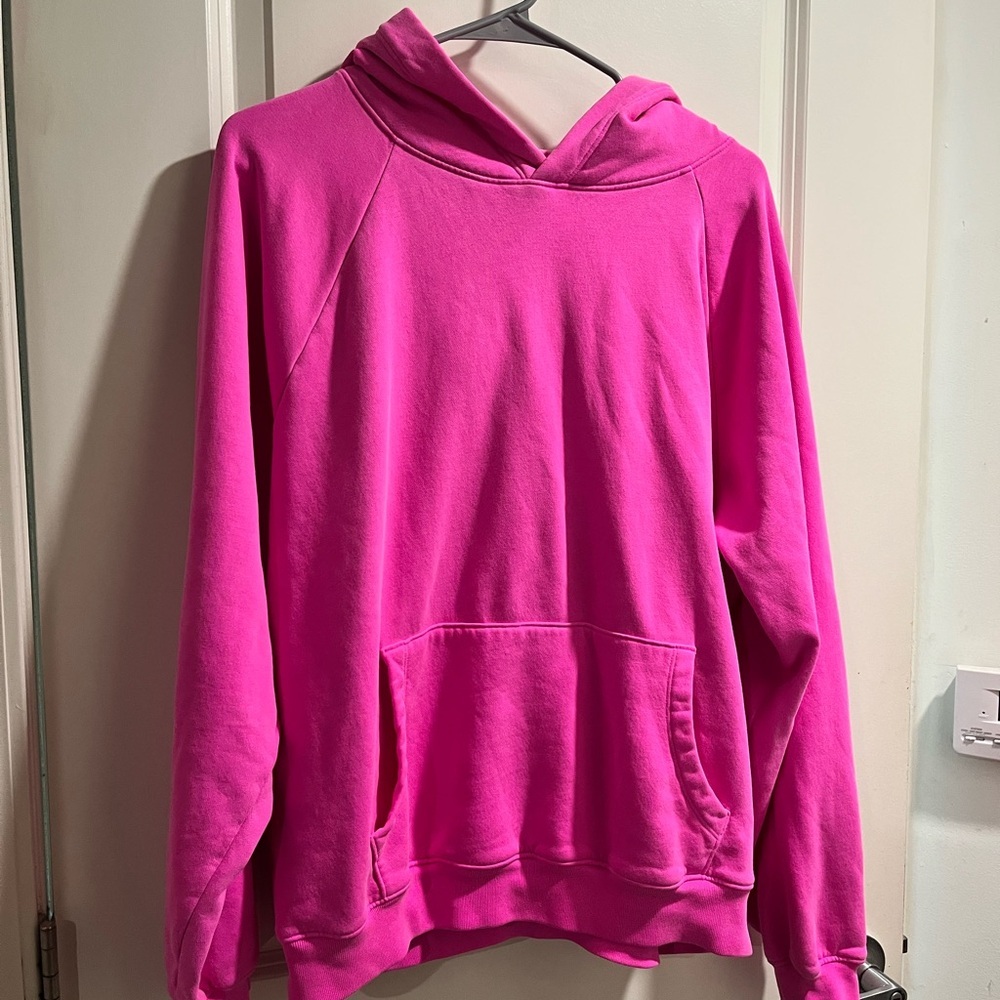 GAP Women's Bright Pink Hoodie Sweater